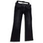 Womens Black Medium Wash Pockets Denim Daredevil Bootcut Leg Jeans Size 29 image number 1