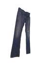 Men's Blue Dark Wash Distressed Mens Blue Medium Wash Distressed Denim Straight Leg Jeans Size 33X32Straight Leg Jeans Size 33 X 32 image number 3