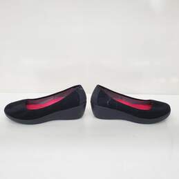 Crocs Black Slip-On Women's Heeled Shoes