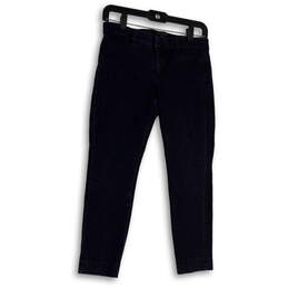 Womens Blue Denim Sloan Fit Dark Wash Pockets Skinny Leg Jeans Size 2