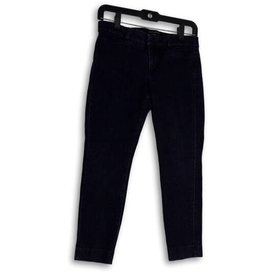 Womens Blue Denim Sloan Fit Dark Wash Pockets Skinny Leg Jeans Size 2 image number 1