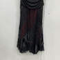 NWT Womens Black Sleeveless Back Zip Lace Ruffle Fit & Flare Dress Size 12 image number 3