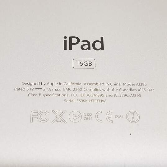 Apple iPad 2 (A1395) - Black 16GB iOS 9.3.5 image number 8