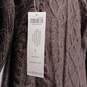 Chico's Women's Brown Cable Knit Open Front Cardigan Sweater Size 1 NWT image number 6