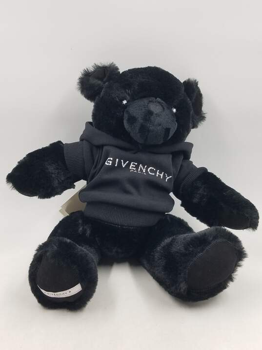Authentic Givenchy Black Plush Teddy Bear image number 1