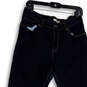 Womens Blue Denim Dark Wash Pockets Stretch Straight Leg Jeans Size 30 image number 3