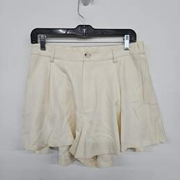 Ivory Shorts With Pockets