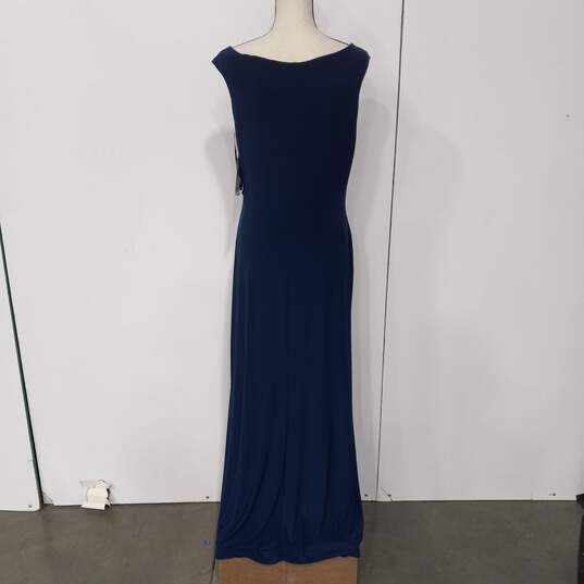 Ralph Lauren Blue Evening Gown Size 14 NWT image number 2