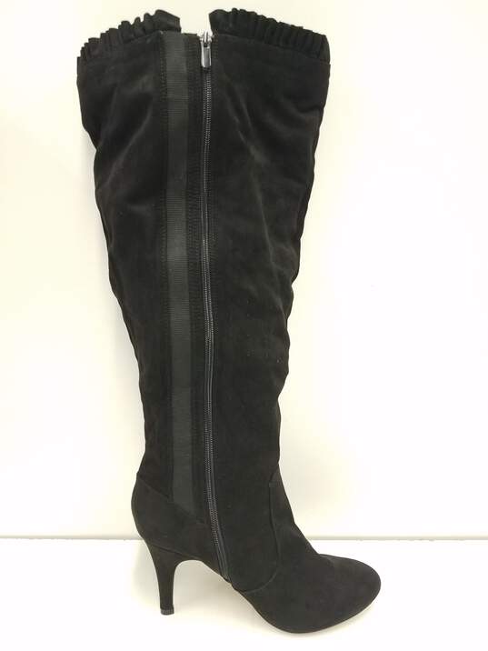 Torrid Suede Knee High Boots Black 11.5 image number 6