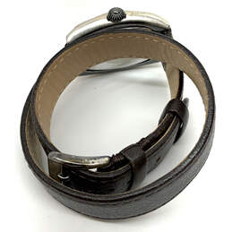 Designer Silpada Silver-Tone Adjustable Leather Strap Analog Wristwatch alternative image