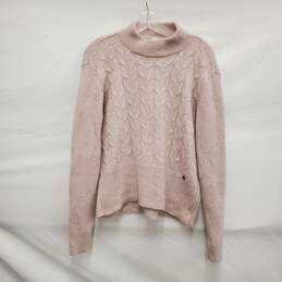 Ted Baker WM's Veolaa Cable Pink Knit Crewneck Sweater Size 5