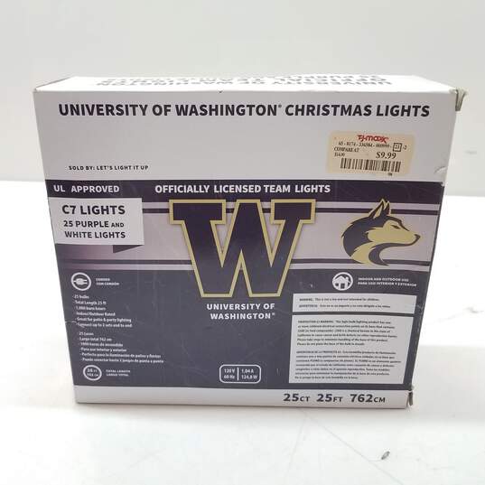 University of Washington 25 Purple and White C7 Lights image number 2