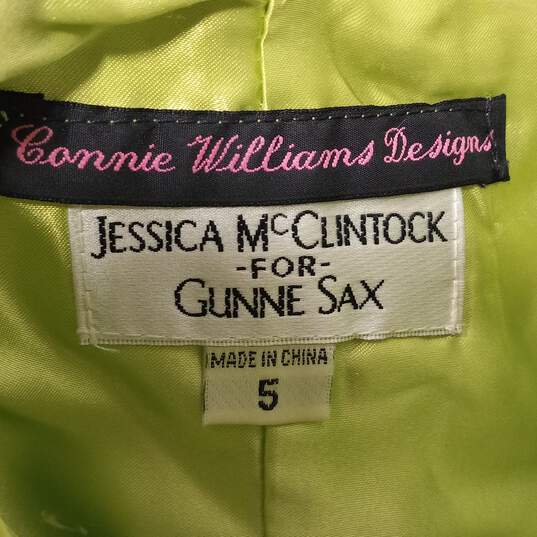Jessica McClintock Green Dress Size 5 image number 5