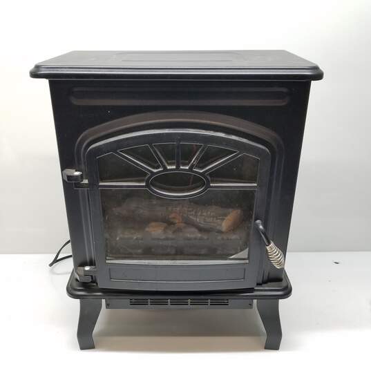 1500 Watt Iron Wood Stove Style Electric Heater image number 1