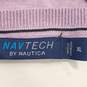 Nav Tech By Nautica Men Purple Sweater XL NWT image number 3