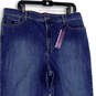 NWT Womens Blue Amanda Denim Sculpt Stretch Tapered Leg Jeans Size 18 image number 3