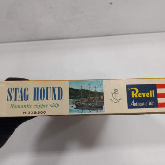 Revell Model Stag Hound Romantic Clipper Ship Frameable Box Art Kit IOB image number 5