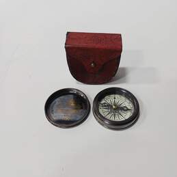 Stanley  Marine Compass in leather case