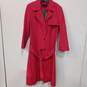 Dana Buchman Women's Pink Cotton Blend Trench Coat image number 1