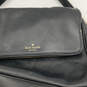 Womens Black Leather Tassel Outer Pockets Adjustable Strap Crossbody Bag image number 6