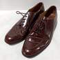 Mens Brown Leather Lace Up Low Top Oxford Dress Shoes Size 10 D image number 1