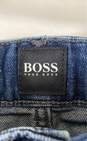 Hugo Boss Men Blue Slim Straight Jeans Sz 33 image number 3