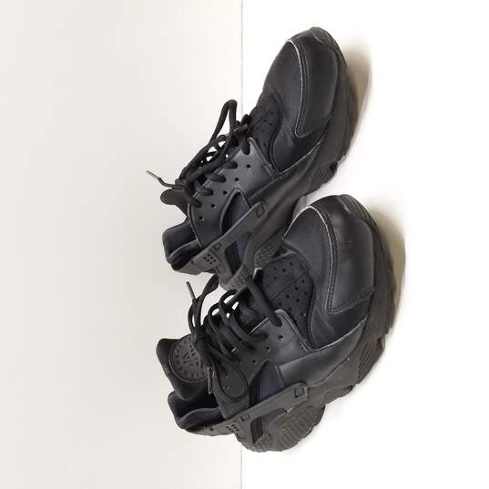 Nike Air Huarache Run Women's Running Shoes Size 8 Triple Black image number 3