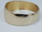 Vintage Whiting & Davis Gold Tone Hinged Bracelet 39.1g image number 4