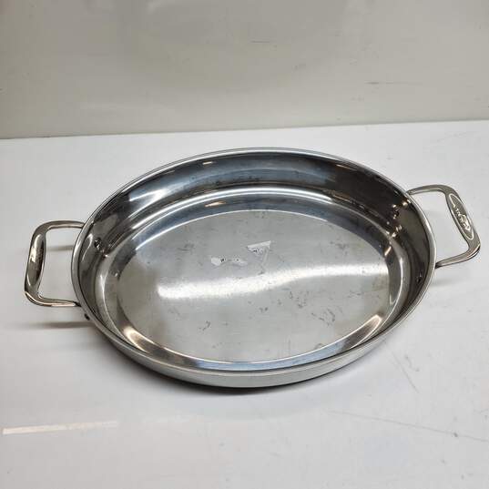 All-Clad Stainless Steel 15inch 5.5 Qt Oval Baker roasting pan 89 204-8177 Cookware image number 1