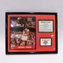 Michael Jordan Chicago Bulls Career Highlights Wall Frame Vintage
