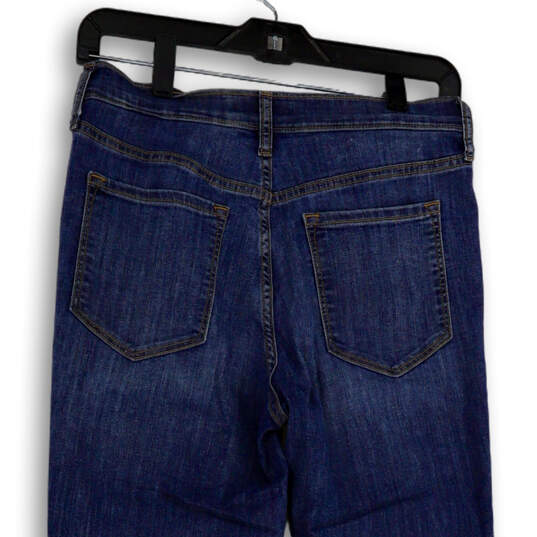 Womens Blue Medium Wash Super Stretch Denim Skinny  Leg Jeans Size 27/4 image number 4