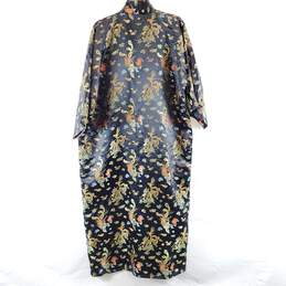 Stephens Collection Women Black Dragon Kimono Robe OS alternative image