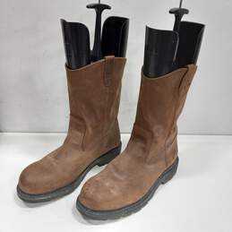 Wolverine Mens Tan Leather Boots Size 13 alternative image