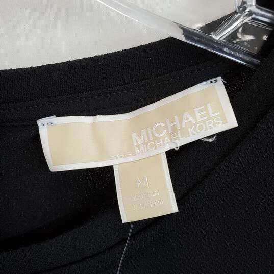 MICHAEL Michael Kors Black Short Sleeve Dress WM Size M NWT image number 3