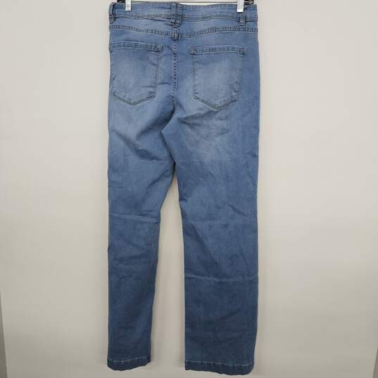 Mid Rise Wide Bootcut Jeans image number 2