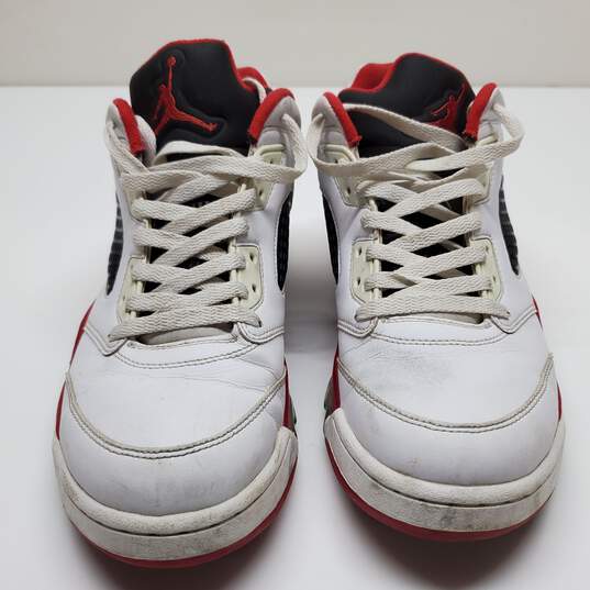 Nike Jordan 5 Retro Low Fire Red Men's Sneakers Size 11 image number 2