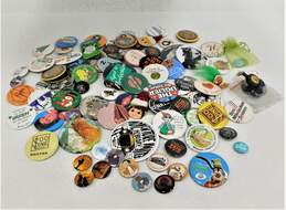 Assorted Pins Buttons Various Sizes Vintage & Modern