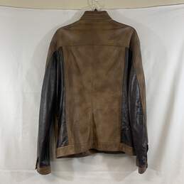 Men's Brown INC International Concepts Faux Leather Jacket, Sz. L alternative image