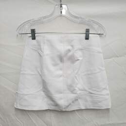 NWT Zara Kappa Red Embroidered White Skirt Size M alternative image
