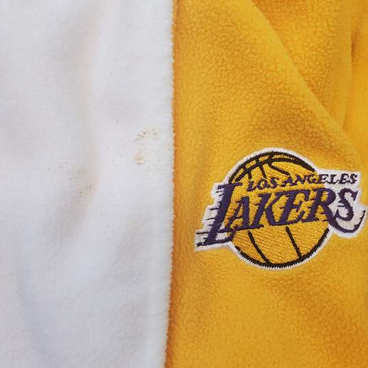 Los Angeles Lakers Men Yellow Robe Sz L image number 2