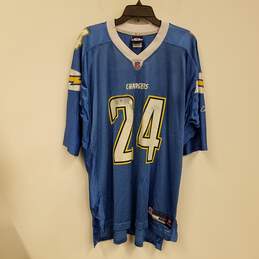 Mens Blue Los Angeles Chargers Ryan Mathews #24 Football NFL Jersey Size 2XL