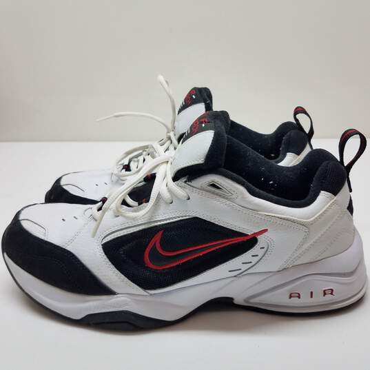 Nike Air Monarch III 312628-101 Mens Size 12 White Black Red image number 2
