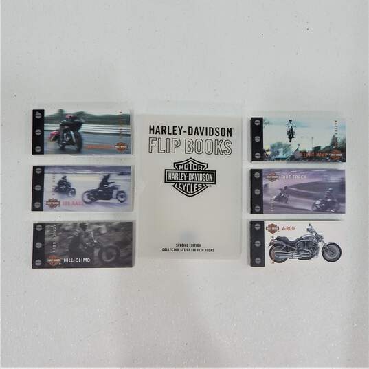 Harley Davidson Collector Set 6 Flip Books Action Motorcycle image number 1