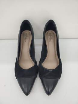 Clarks Women's Linvale Vena Black Twist Detail Heels Size-9.5 used