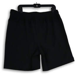 Womens Black Flat Front Elastic Waist Pull-on Athletic Shorts Size X-Large alternative image