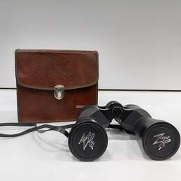 Vintage Tasco Zip Focus Fully Coated 10x50 Wide Angle Binoculars In Carrying Case