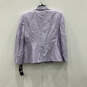 NWT Womens Purple Long Sleeve Shawl Lapel Three Piece Skirt Set Size 16 P image number 2