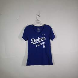 Womens Los Angeles Dodgers Baseball-NBL Athletic Cut T-Shirt Size Medium