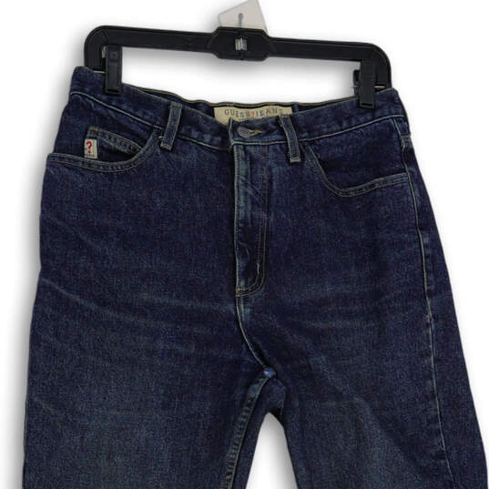 Womens Blue Denim Medium Wash 5 Pocket Design Skinny Leg Jeans Size 32 image number 3