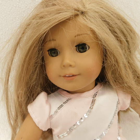 American Girl Doll Blonde Hair Green Eyes Needs TLC Restoration Or Parts image number 3